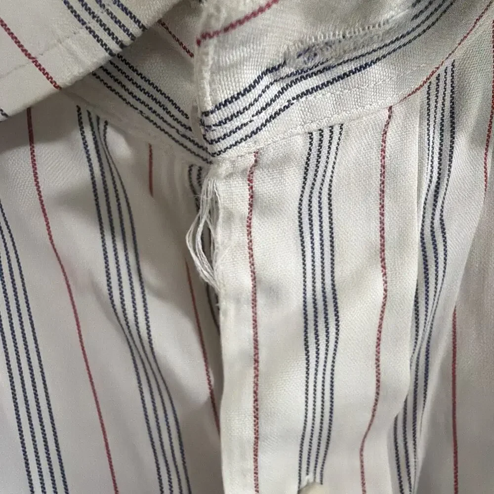 Polo Ralph Lauren Men's Dress Shirt Large Cotton Striped Button Down Long Sleeve